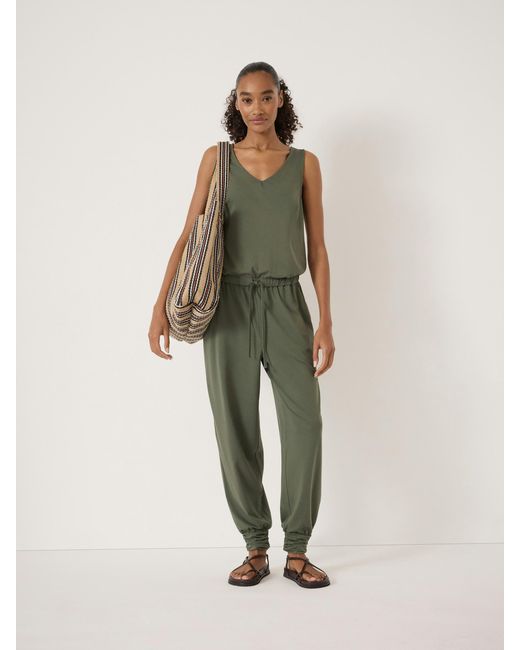 Hush Green Alexa Harem Sleeveless Jersey Jumpsuit