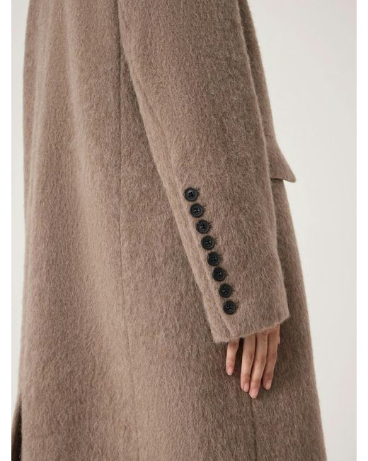 Hush Natural Meridah Oversized Italian Wool Coat