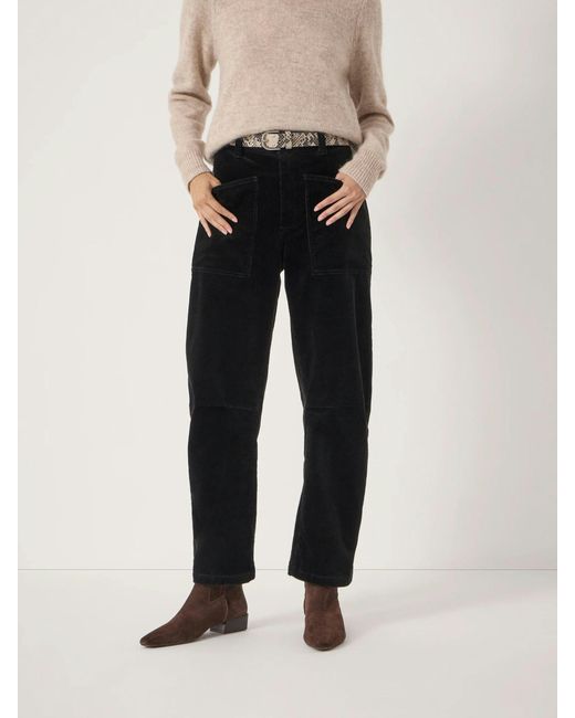 Hush Natural Corduroy Cordi Barrel Leg Trousers
