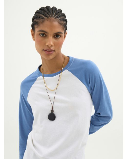 Hush Blue Blake Baseball Long Sleeve T-Shirt