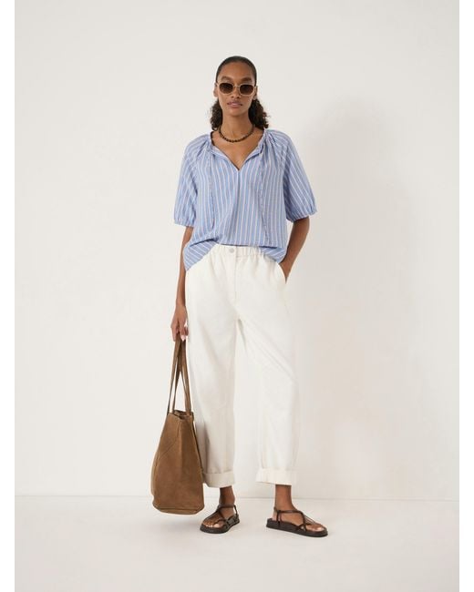 Hush Blue Beatrix Balloon Sleeve Blouse