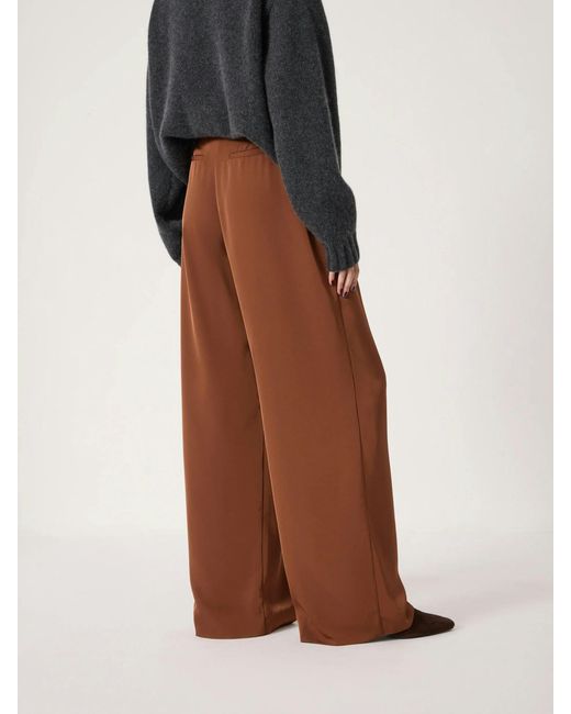 Hush Multicolor Lya Satin Twill Wide Leg Trousers