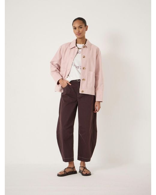 Hush Pink Avril Cotton Barn Jacket
