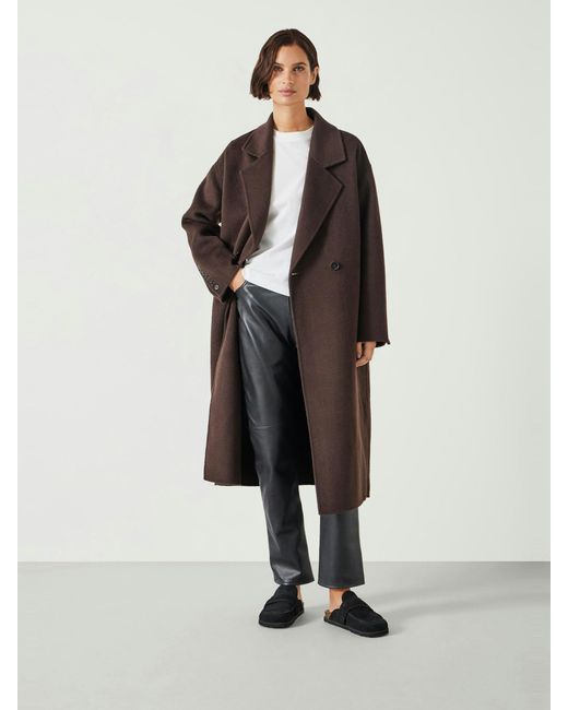 Hush White Pure Wool Double Faced Coat