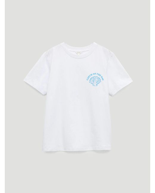 Hush White Shell Graphic T-Shirt