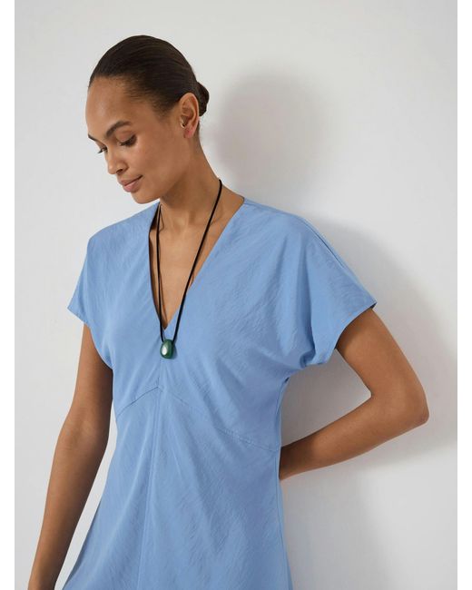 Hush Blue Grace V-Neck Maxi Dress