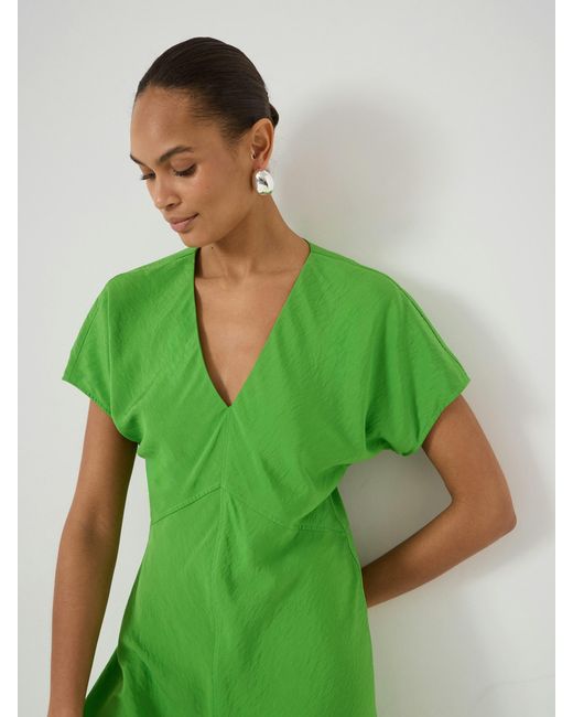Hush Green Grace V-Neck Mini Dress