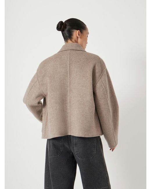 Hush Brown Verity Pure Wool Double Faced Jacket