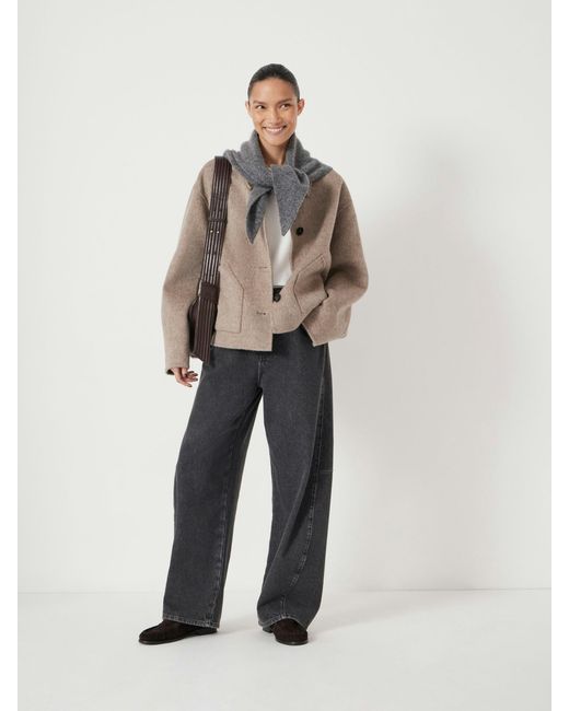 Hush Brown Pure Wool Double Faced Jacket