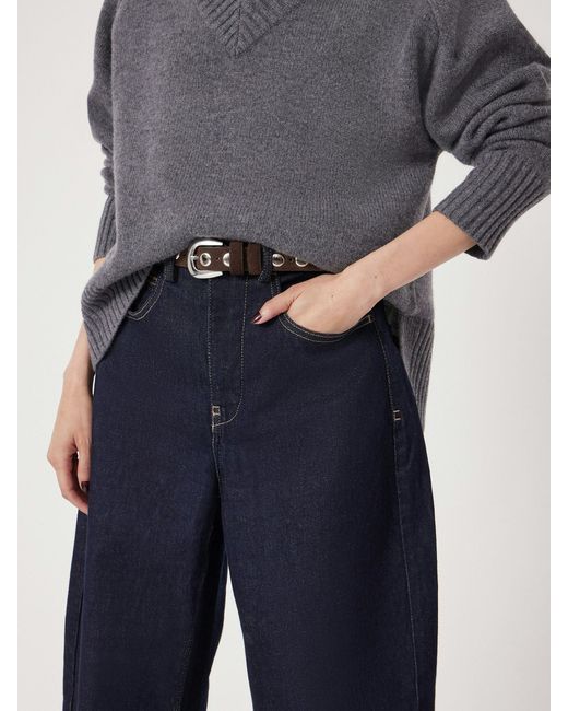 Hush Blue Seren Suede Studded Belt