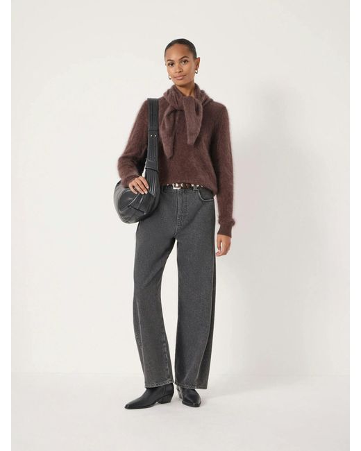 Hush Brown Brushed Cashmere Jumper