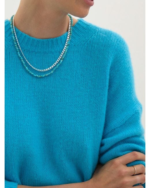Hush Blue Cherrie Chunky Cashmere Tee