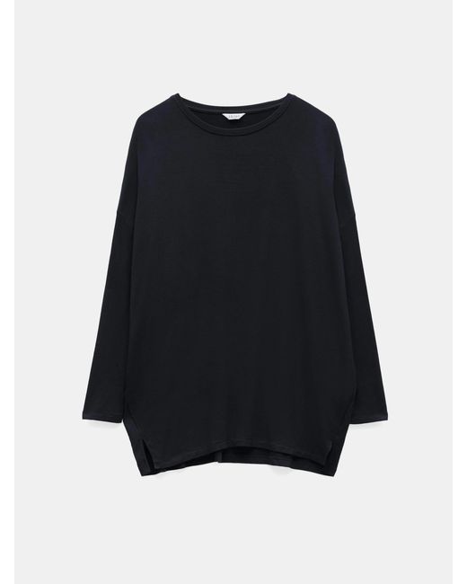 Hush Black Gillian Wide Jersey Top