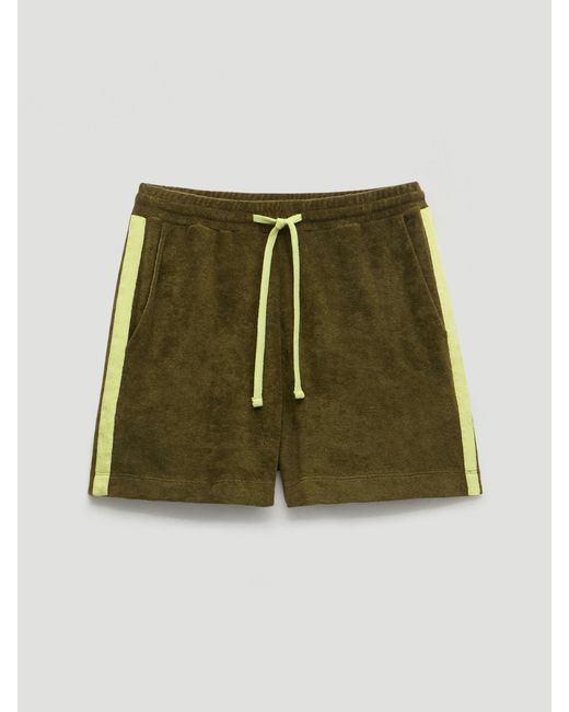 Hush Green Mavis Towelling Pull On Shorts