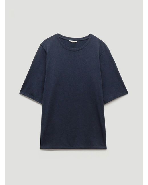 Hush Blue Reece Drapey T-Shirt