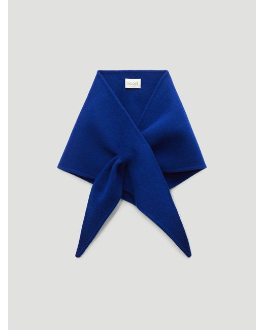 Hush Blue Holden Double Face Triangle Scarf