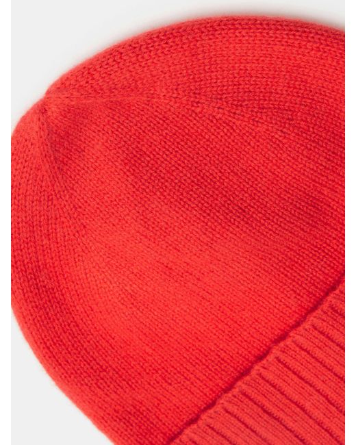 Hush Red Cashmere Beanie