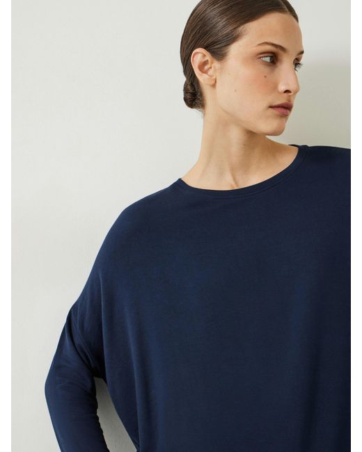 Hush Blue Gillian Wide Jersey Top