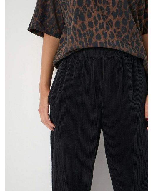 Hush Black Liza Cord Joggers