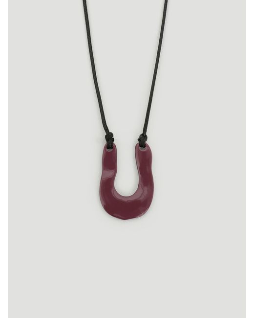Hush Red Horseshoe Necklace