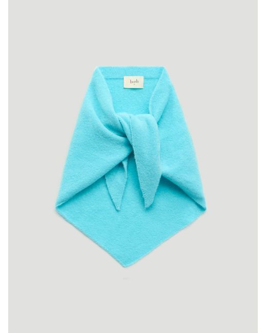 Hush Black Wool Blend Triangle Scarf