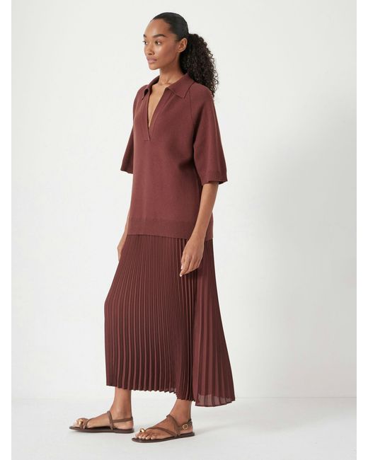 Hush Red Gabriela Polo Knit Dress