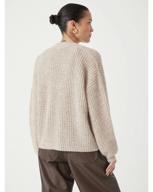 Hush Natural Flossie Waffle Stitch Knitted Cardigan