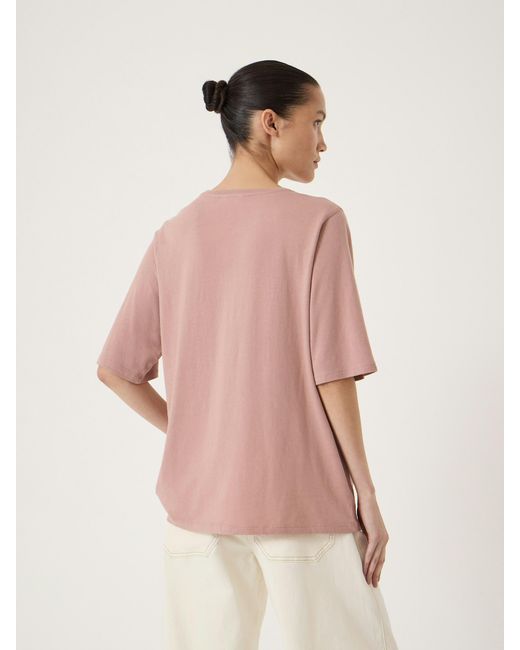 Hush Pink Reece Drapey T-Shirt