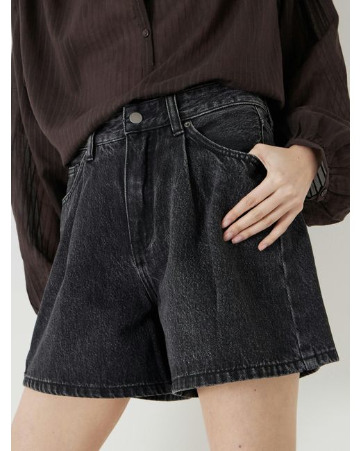 Hush Black Larissa Denim Shorts