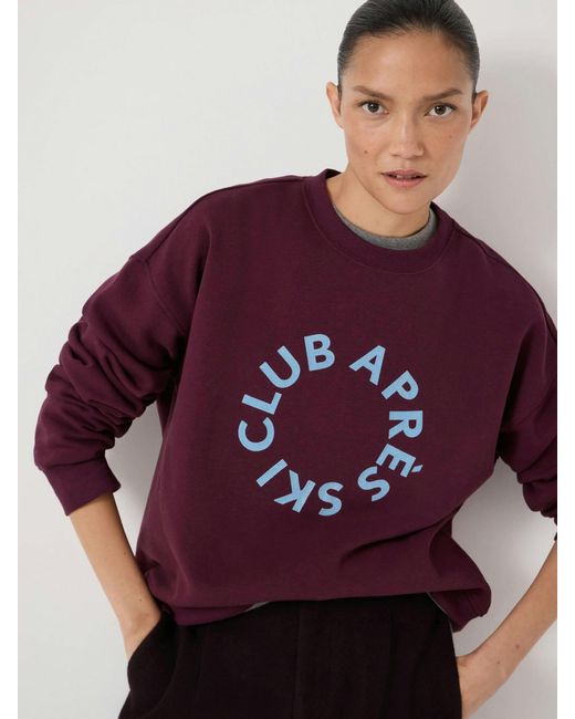 Hush Red Après Ski Club Graphic Sweatshirt