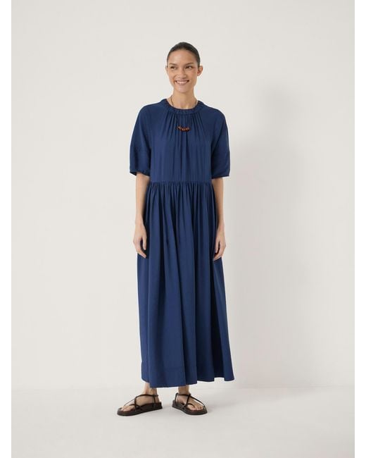 Hush Blue Winslow Short Sleeve Maxi Dress