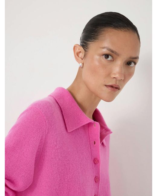 Hush Pink Clove Polo Cashmere Jumper