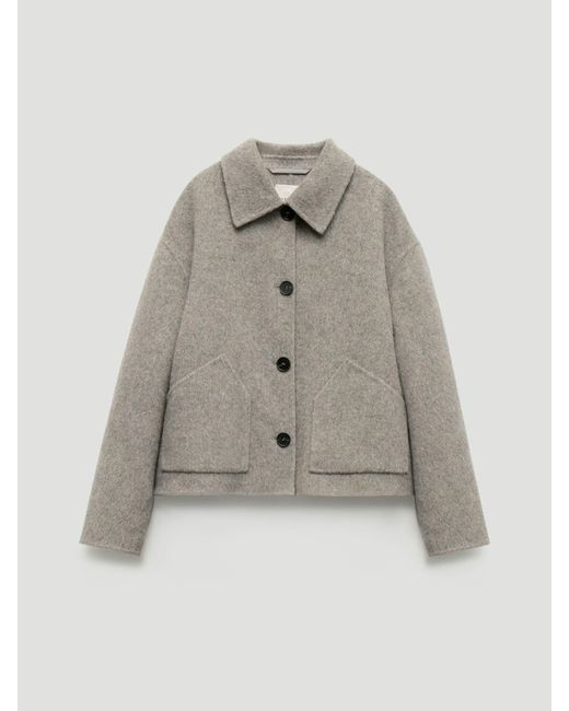 Hush Blue Pure Wool Double Faced Jacket
