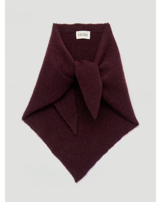 Hush Purple Wrenna Wool Blend Triangle Scarf