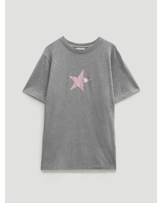 Hush White Metallic Star Graphic T-Shirt
