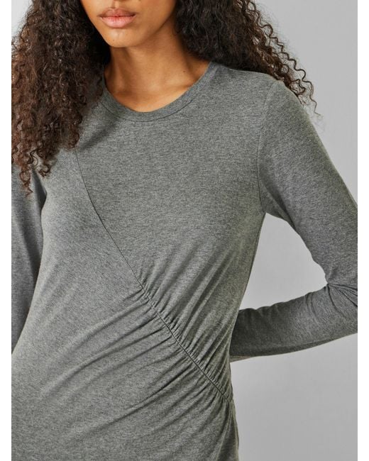 Hush Gray Frankie Gather Maxi Dress