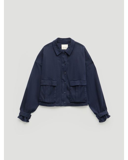 Hush Blue Melinda Supersoft Relaxed Utility Jacket