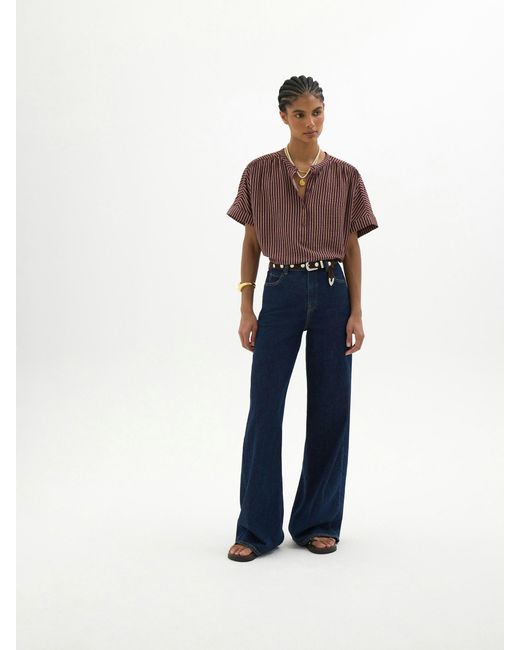 Hush Blue Debbie Air Flow Blouse