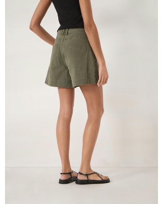 Hush Natural Bryce Cotton Mid-Rise Shorts