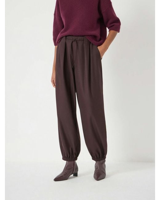 Hush Multicolor Adena Bubble Hem Wool Blend Trousers