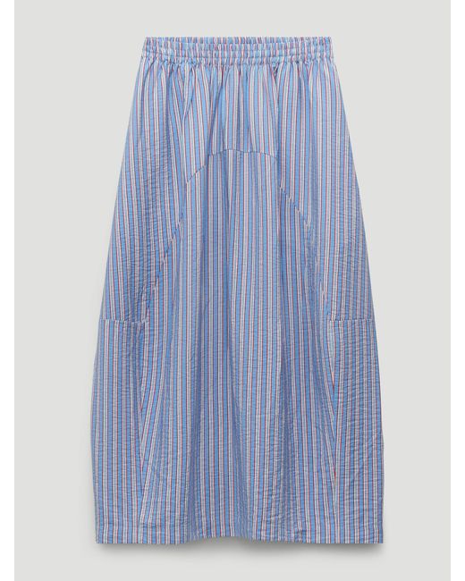 Hush White Liddie Barrel Midi Skirt