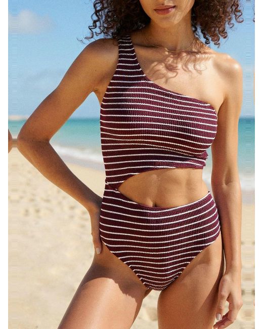 Hush Multicolor Clare Crinkle Cut Out Swimsuit