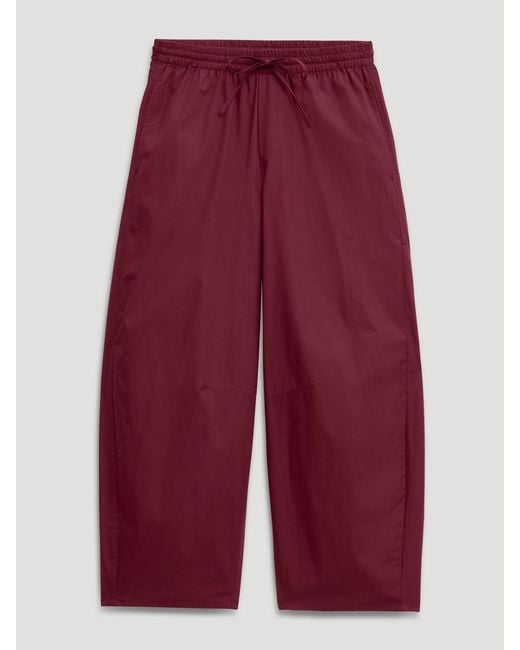 Hush Juno Pull On Laundered Cotton Barrel Leg Trousers