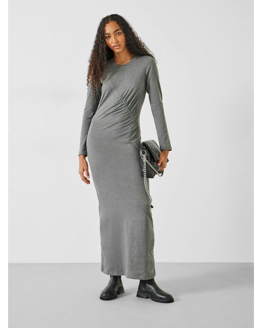 Hush Gray Frankie Gather Maxi Dress