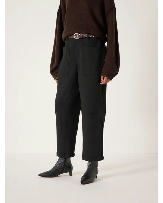 Hush Natural Tailored Cordi Barrel Leg Trousers