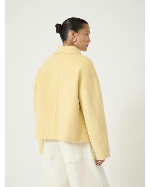 Hush Metallic Pure Wool Double Faced Jacket
