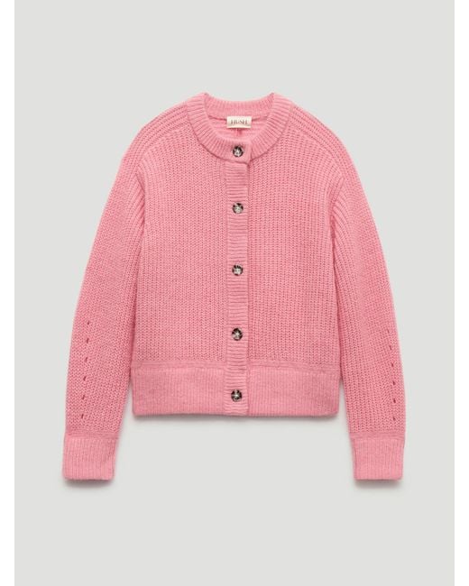 Hush Pink Raven Wool Blend Cardigan