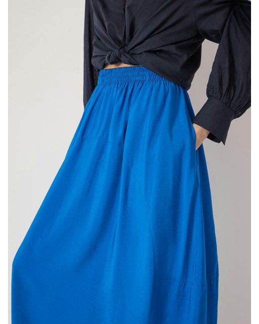 Hush Blue Liddie Barrel Midi Skirt