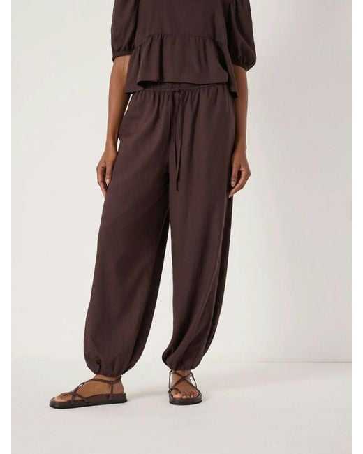 Hush Natural Tove Linen Balloon Beach Trousers