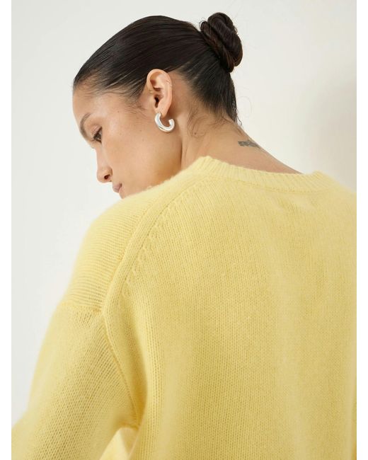 Hush Yellow Cherrie Chunky Cashmere Tee